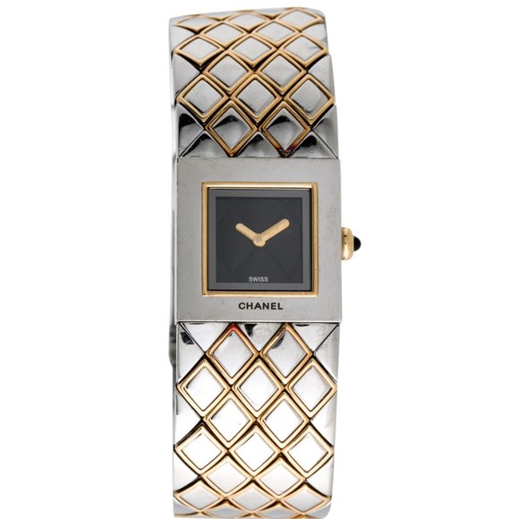 CHANEL, Accessories, Chanel Matelass 8k Yellow Gold Watch